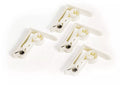 White Plastic Tablecloth Clamps Set - Top View Detail | United RV Parts
