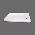 Specialty Recreation SP2432WC White Shower Pan Center Drain 24x32 - Angled View | United RV Parts
