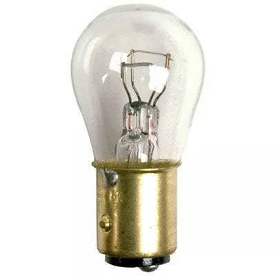 Clear Glass Eiko 1157 1034 Dual Filament Light Bulb - Side View | United RV Parts