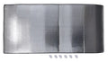 Silver Reflective RV Window Cover 62x30 with Mounting Clips - Flat Lay | United RV Parts