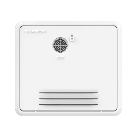 Furrion RV Water Heater Door 2021123944 Fits Suburban & Atwood 10 Gallon White - Front View | United RV Parts