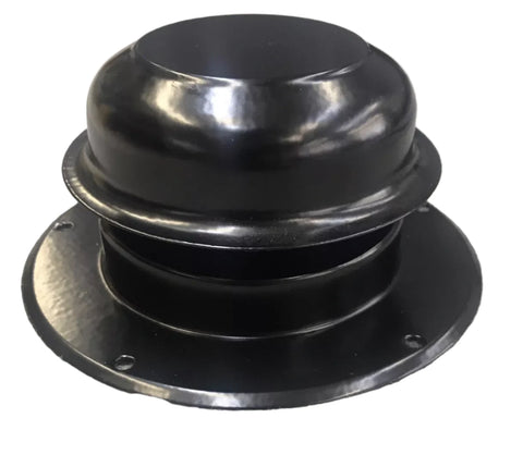 Black Metal RV Plumbing Vent Cap 10004-C - Angled View | United RV Parts
