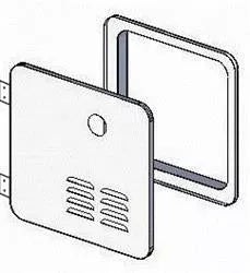 Lippert | Girard Tankless RV Water Heater Door for Suburban, Atwood, Dometic | 2GWHDAS10 | 10 Gallon | White, Water Heater Accessory, United RV Parts