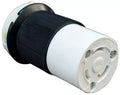 Black White Valterra 30A Female Twist Lock Connector A10-30FDT - Front Angle | United RV Parts