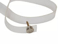 Clear Plastic RV Tieback Strap with Screw Hardware - Close-Up Detail | United RV Parts