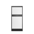 Furrion Arctic® 12 Volt RV Refrigerator FCR08DCGTA-BL 8 Cu Ft Black Body Silver Panels - Front View | United RV Parts