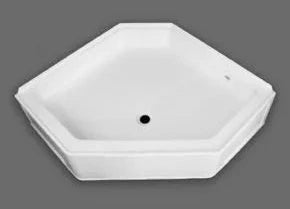 White Specialty Recreation Neo Shower Base NSB3232WC 32x32 - Top View | United RV Parts