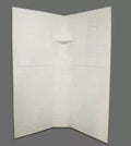 Specialty Recreation Neo Shower Wall NSW3636P Parchment 36x36x67 - Corner View | United RV Parts