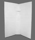 White Neo Shower Wall NSW2727W Corner View - RV Shower Panel | United RV Parts