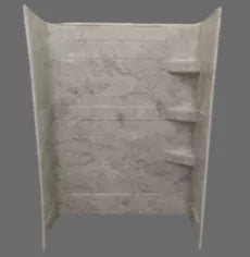 Specialty Recreation SW2436GT Brown Travertine RV Shower Wall 24x36x66 - Front View | United RV Parts