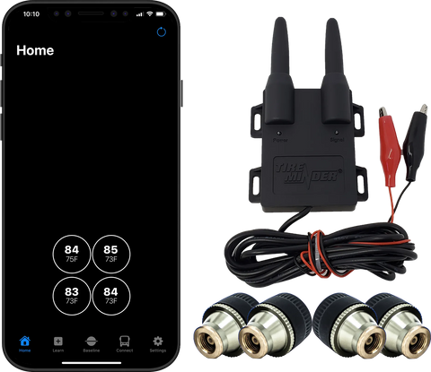 TireMinder Smart TPMS Kit with iPhone App - Product Display | United RV Parts