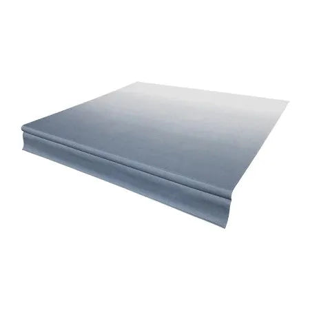 Blue Fade Vinyl RV Awning Replacement Fabric 19ft Rolled - Angled View | United RV Parts