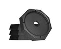 Black Rubber SnapPad XTRA XL 4-Pack 12" Round RV Jack Foot Pads - Stacked View | United RV Parts