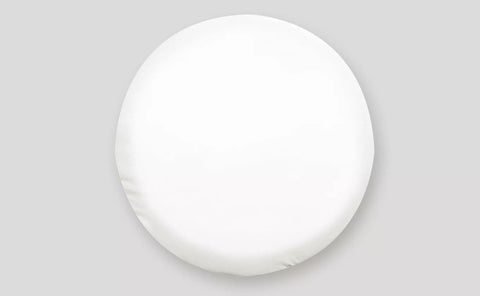 Polar White Vinyl RV Spare Tire Cover 32.25" - Front View | United RV Parts