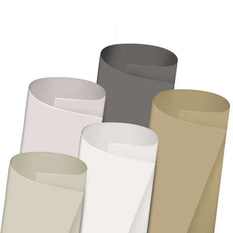 Multicolor TPO Roofing Material Rolls - Color Options Display | United RV Parts